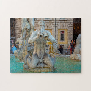Puzzle Plaza Navona Roma Italia .