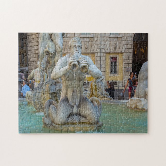 Puzzle Plaza Navona  Roma Italia . (Horizontal)