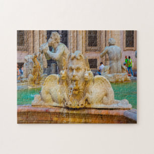 Puzzle Plaza Navona Roma Italia .