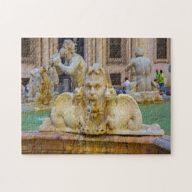 Puzzle Plaza Navona  Roma Italia . (Horizontal)