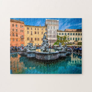 Puzzle Plaza Navona Roma Italia .