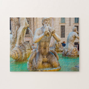 Puzzle Plaza Navona Roma Italia .