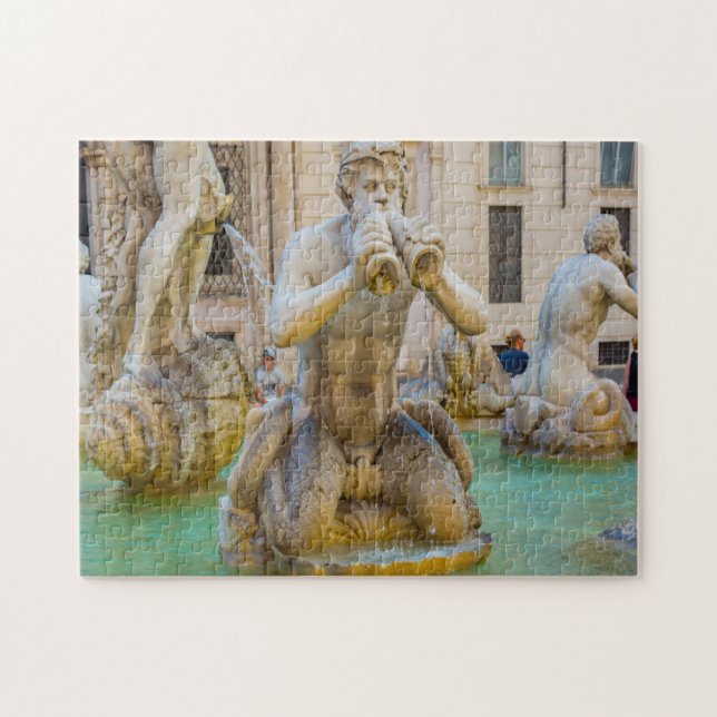 Puzzle Plaza Navona  Roma Italia . (Horizontal)