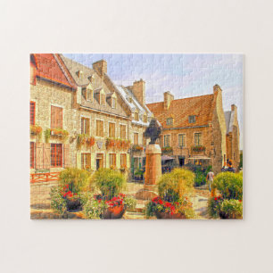 Puzzle Plaza Real Antiguo Town Quebec.