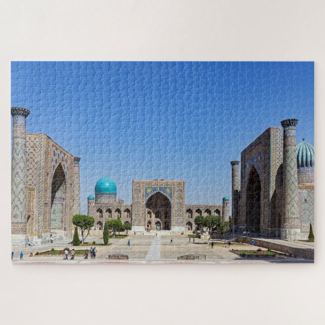 Puzzle Plaza Registan - Samarcanda, Uzbekistán, Asia (Horizontal)