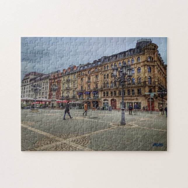 Puzzle “Plaza urbana – Frankfurt clásica” (Horizontal)