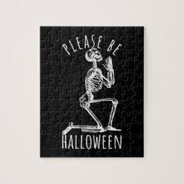 Puzzle Please Be Halloween Spooky Season Skeleton