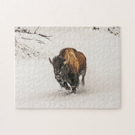Puzzle Plodding de veneno a través de nieve - 252 pieza