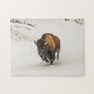 Puzzle Plodding de veneno a través de nieve - 252 pieza