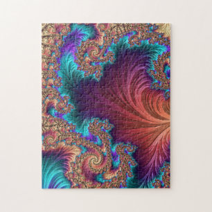 Puzzle Pluma del pavo real