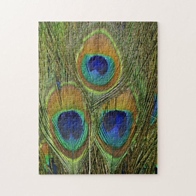 Puzzle Plumas del pavo real (Vertical)