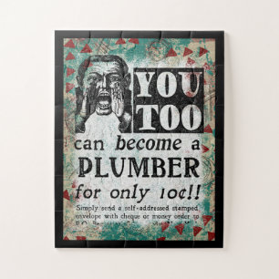 Puzzle Plumber - Gracioso retro vintage