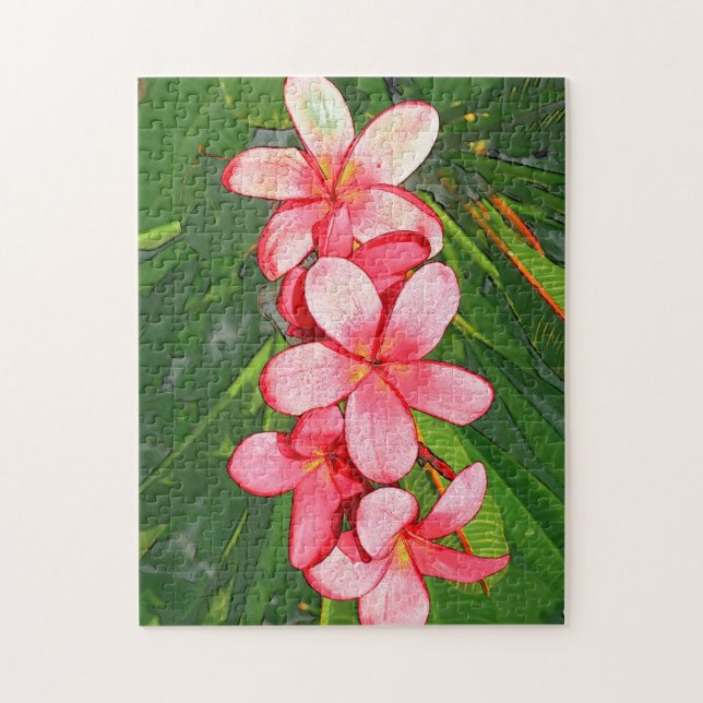 Puzzle plumeria (Vertical)