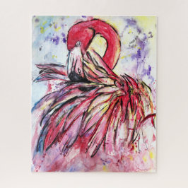 Puzzle Plumes au rose