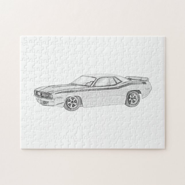 Puzzle Plymouth Barracuda 1970 (Horizontal)