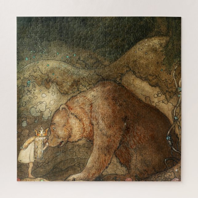 Puzzle Pobre oso oso pequeño de John Bauer (Vertical)