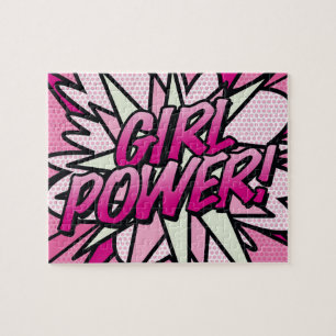 Puzzle PODER FEMENINO Cómic Arte Pop Rosa