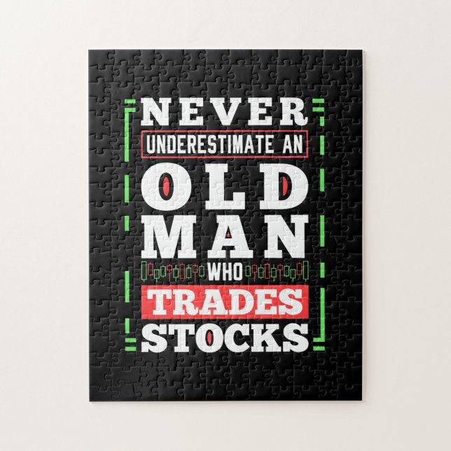 Puzzle Poder Inversor De Un Viejo Que Comercializa Accion (Vertical)