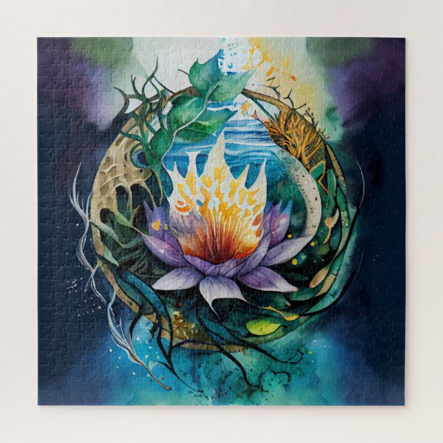 Puzzle poderes curativos de inmersión en la naturaleza (Vertical)