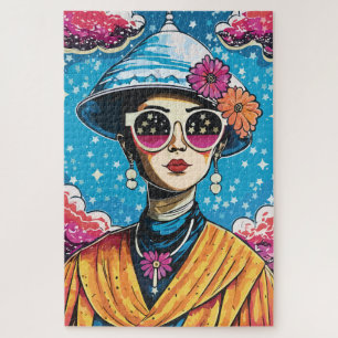 Puzzle Poderosa mujer elegante