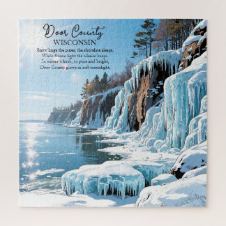Puzzle Poema de invierno del condado de Door Wisconsin