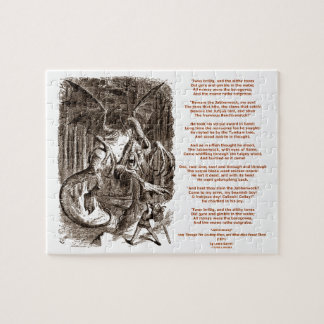 Puzzle Poema de Jabberwocky de Lewis Carroll