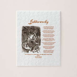 Puzzle Poema de Jabberwocky de Lewis Carroll (serpiente