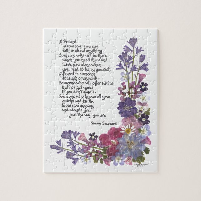 Puzzle Poema de la amistad (Vertical)