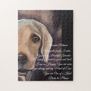 Puzzle Poesía del Labrador Retriever