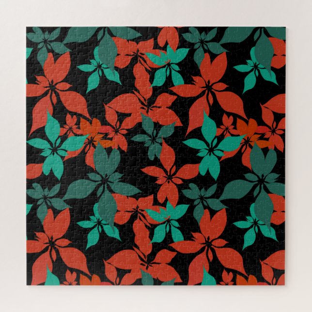 Puzzle Poinsettia (Horizontal)