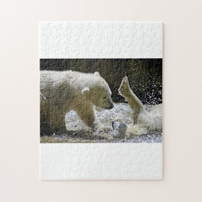 PUZZLE POLAR BEARS CUDDLE (Vertical)