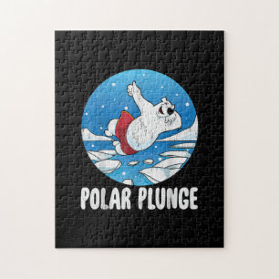 Puzzle Polar Plunge Ice Jump Polar Bear Winter Swim