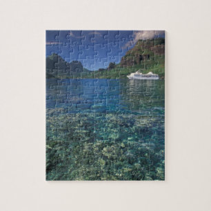 Puzzle Polinesia Francesa, Moorea. Bahía de Cooks. Crucer