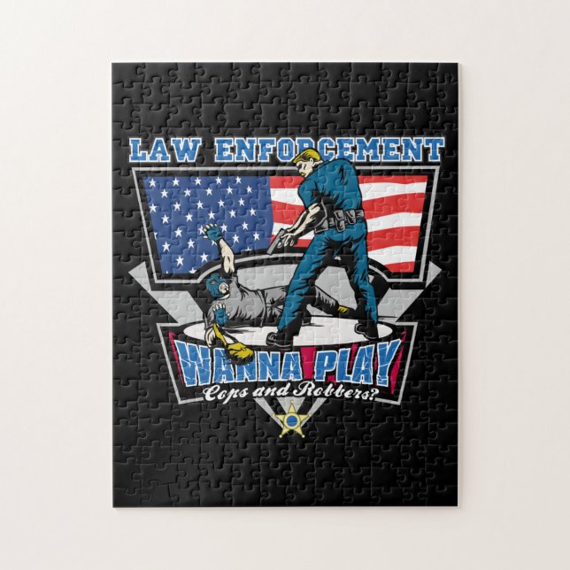 Puzzle Polis y ladrones (Vertical)