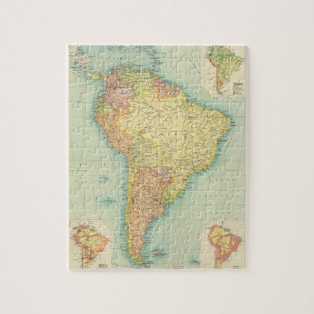 Puzzle Política de Sudamérica (Vertical)