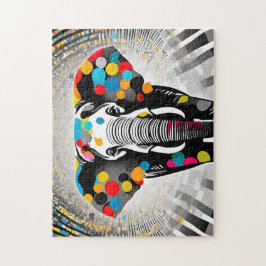 Puzzle Polka Dot Elephant Fun moderno