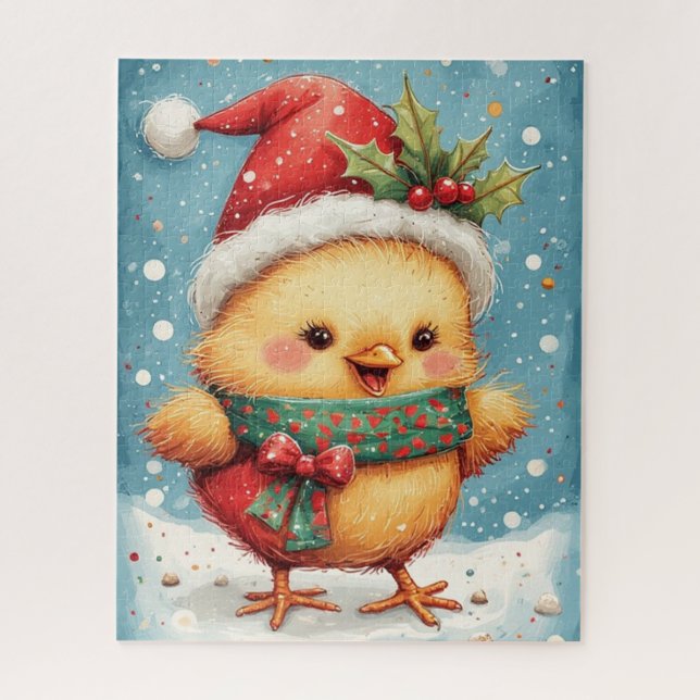Puzzle Pollito Amarillo Festivo (Vertical)