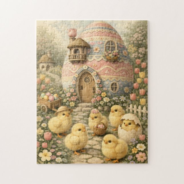 Puzzle Pollitos de Pascua (Vertical)