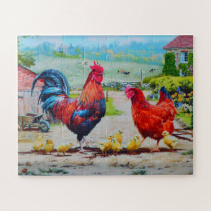 Puzzle Pollitos en la granja