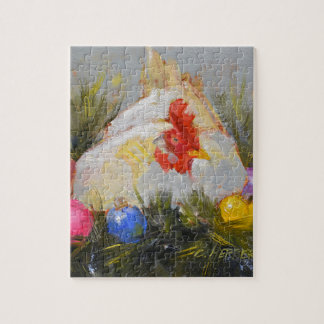 Puzzle Pollo del navidad