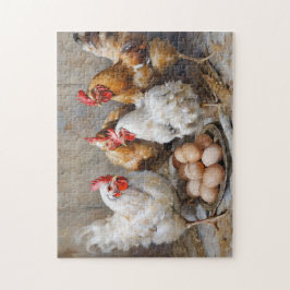 Puzzle Pollos y huevos