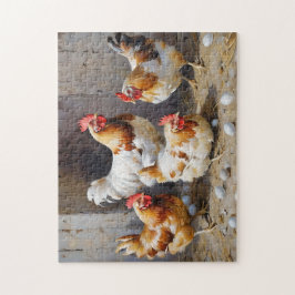 Puzzle Pollos y huevos