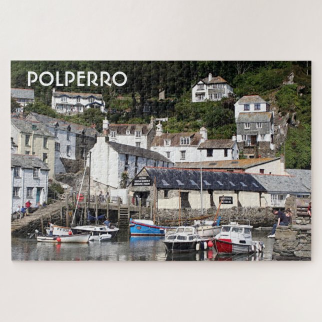 Puzzle Polperro: Cornwall, Inglaterra (Horizontal)