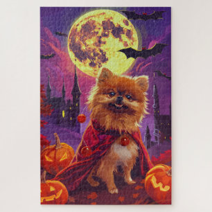 Puzzle Pomerania de Halloween Calabazas Vampiro Espeluzna