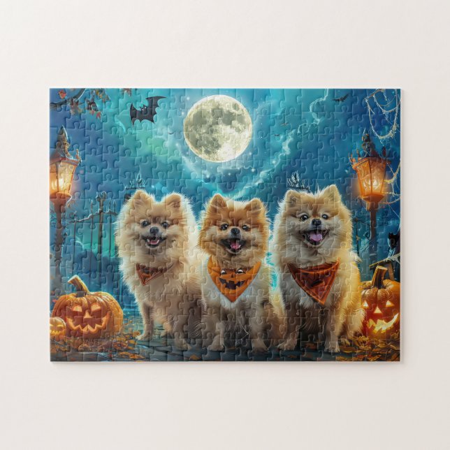 Puzzle Pomerania Halloween Espeluznante (Horizontal)