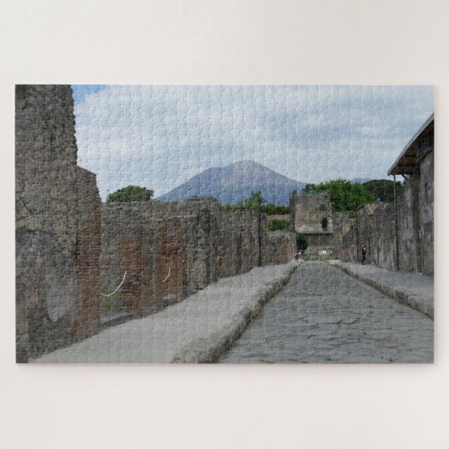 Puzzle Pompeya-Vesuvio (Horizontal)