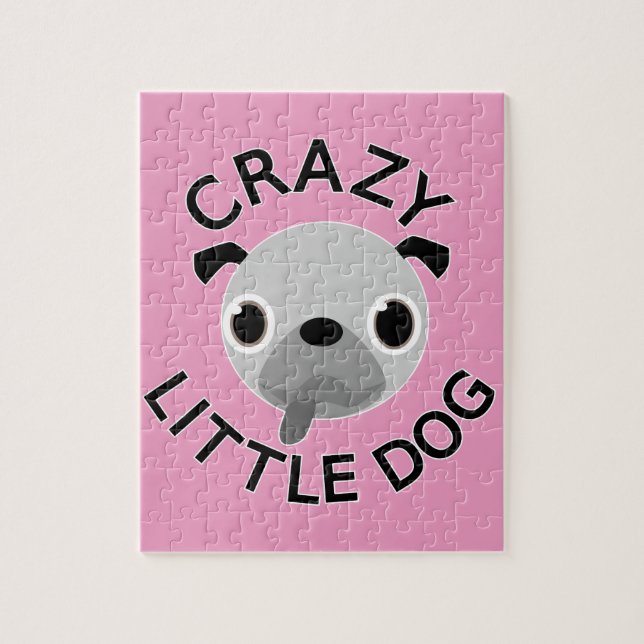 Puzzle Poner Perro Loco En Rosa (Vertical)
