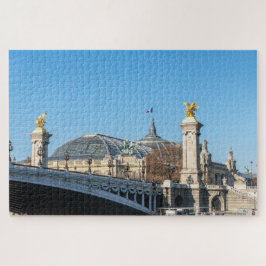 Puzzle Pont Alexandre III y Grand Palais en un día solead