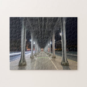 Puzzle Pont de Bir-Hakeim por la noche - París, Francia