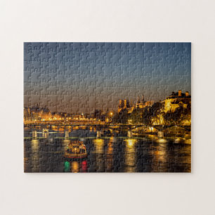 Puzzle Pont des Arts al anochecer - París, Francia